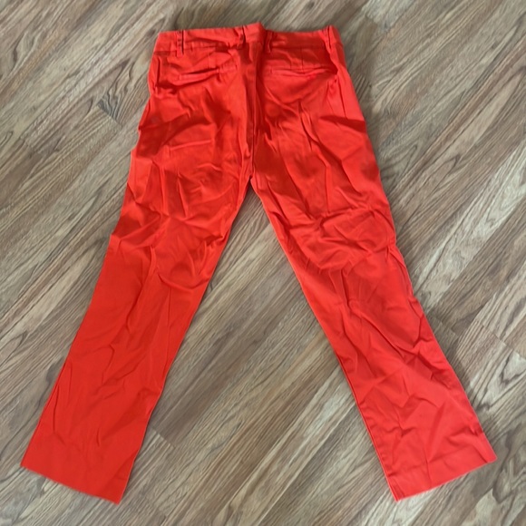 J. Crew orange red Stretch pants City Fit - Picture 3 of 4